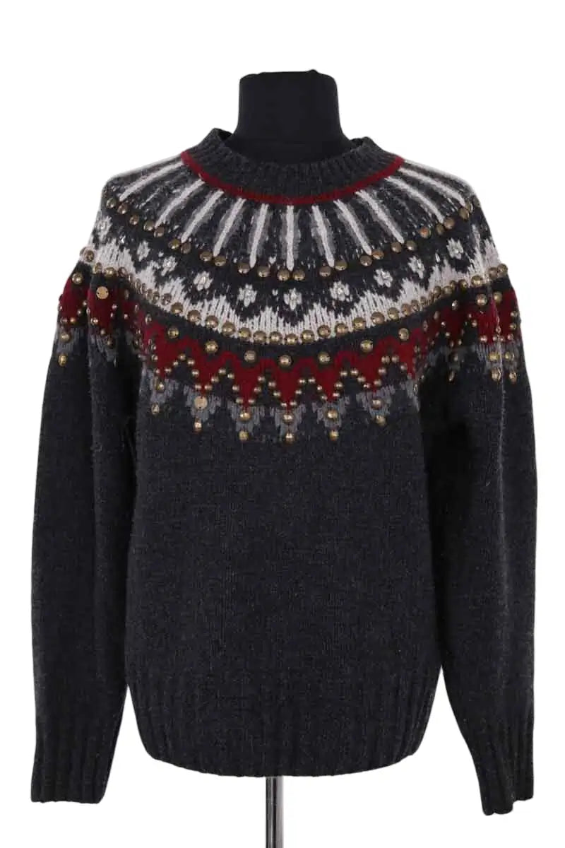 Pull Notshy Gris en Laine, taille S - Seconde Main