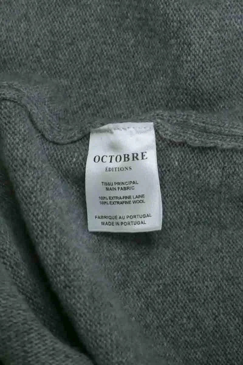Pull Octobre Gris en Laine