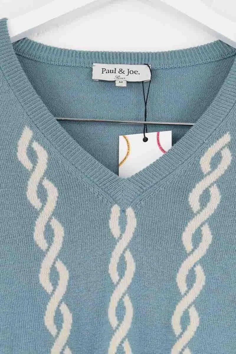 Pull Paul & Joe Bleu en Soie