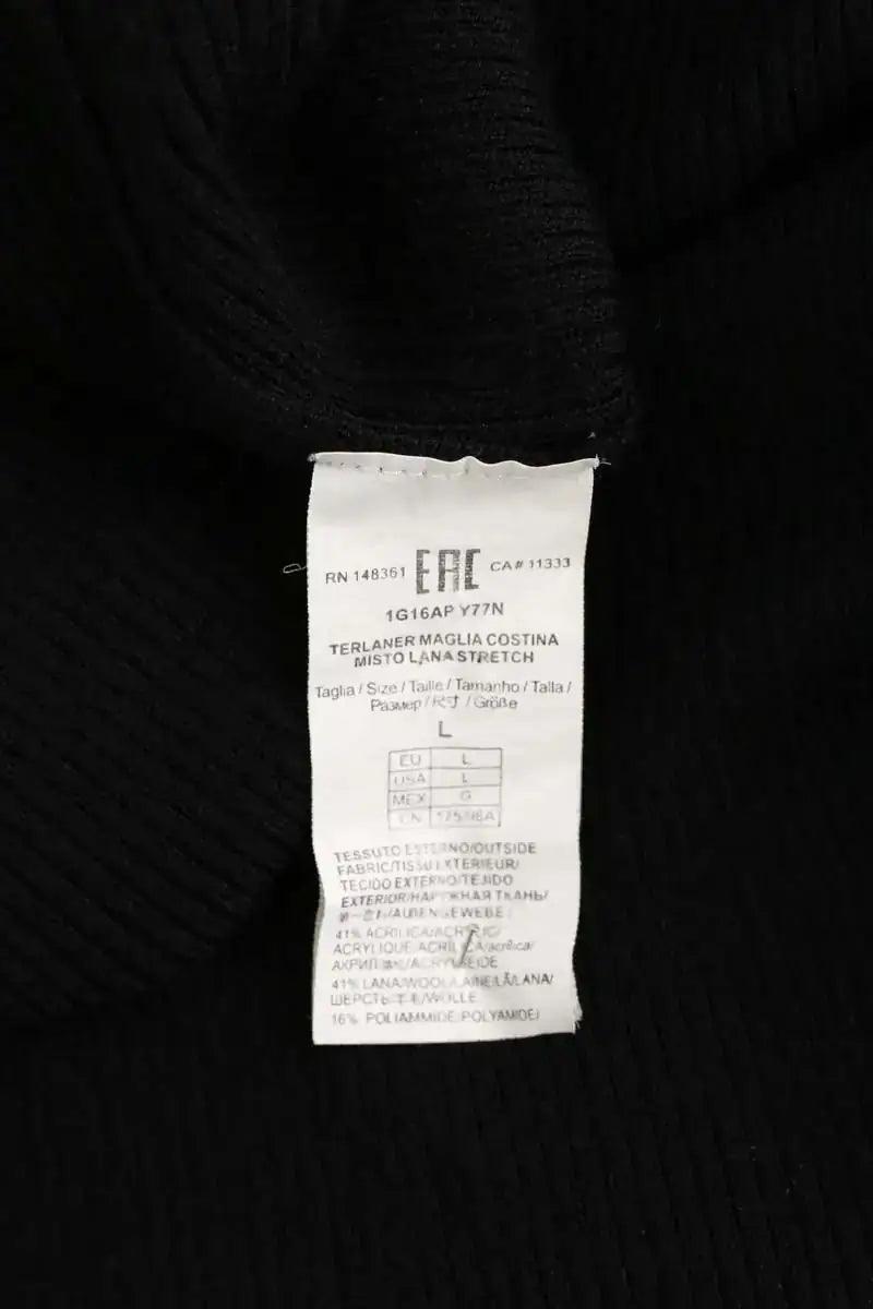 Pull Pinko Noir en Coton