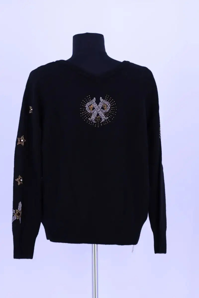 Pull Pinko Noir en Laine