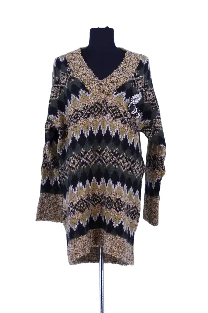 Pull Pinko Vert en Laine, taille S - Seconde Main