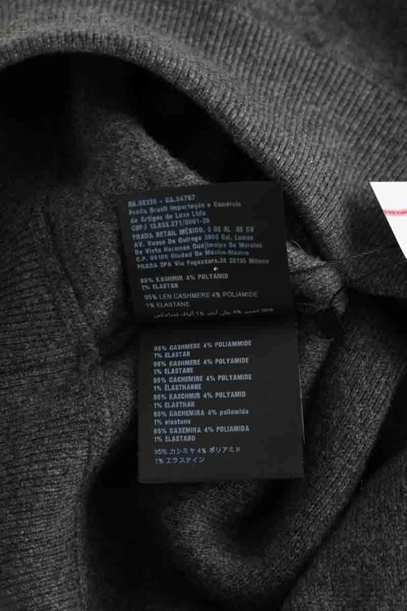Pull Prada Anthracite en Cachemire