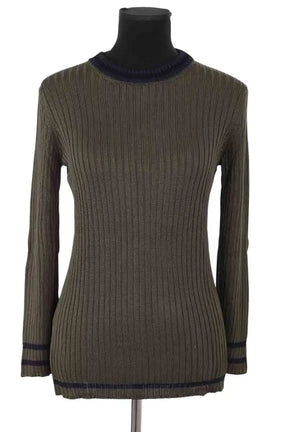 Pull Prada Kaki en Synthétique, taille M - Seconde Main