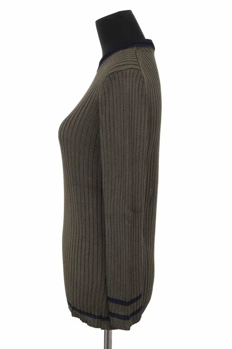 Pull Prada Kaki en Synthétique