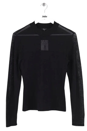 Pull Rails Noir en Viscose, taille M - Seconde Main