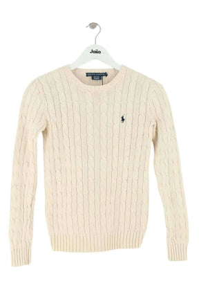 Pull Ralph Lauren Beige en Coton, taille XS - Seconde Main