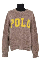 Pull Ralph Lauren Beige en Laine, taille M - Seconde Main