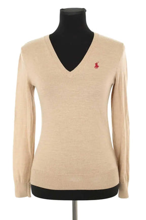 Pull Ralph Lauren Beige en Laine, taille S - Seconde Main