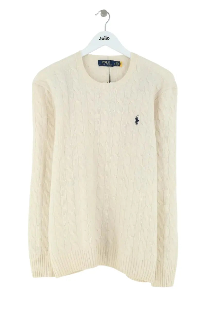 Pull Ralph Lauren Beige en Laine, taille XL - Seconde Main