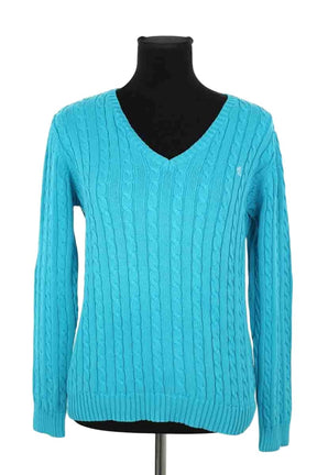 Pull Ralph Lauren Bleu en Coton, taille M - Seconde Main