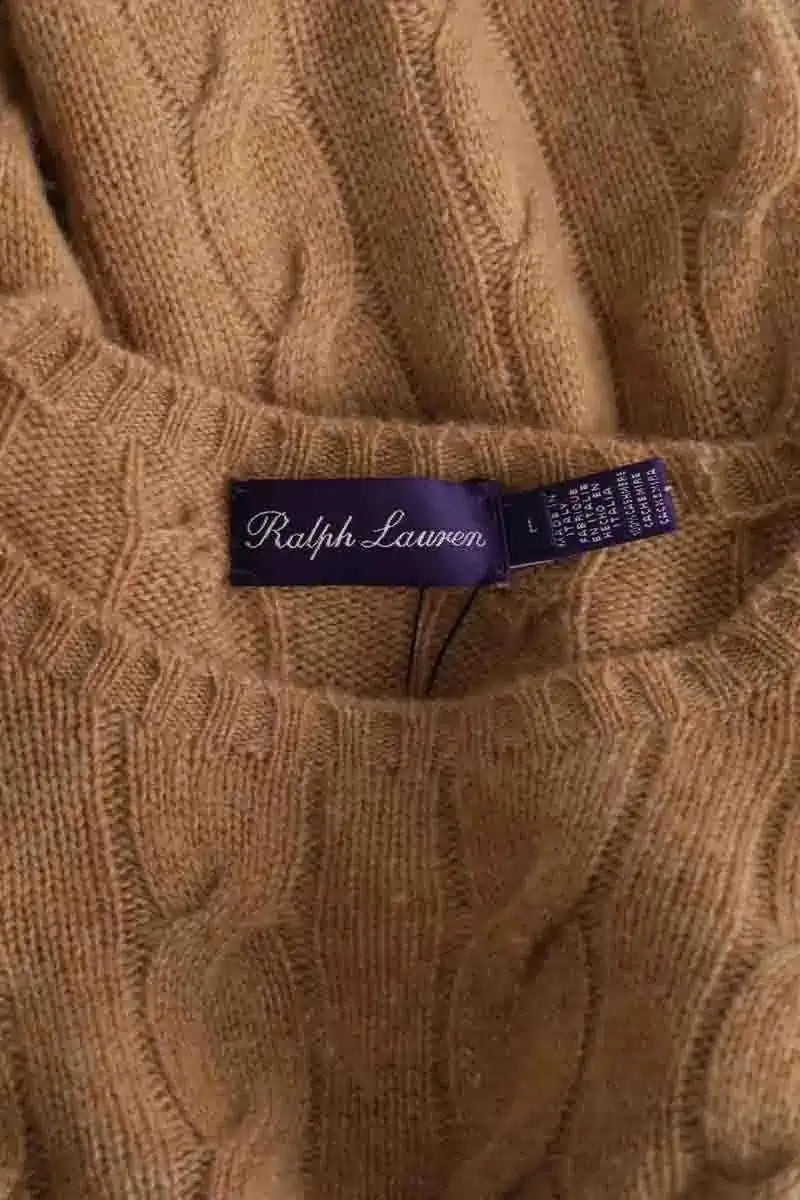 Pull Ralph Lauren Camel en Cachemire