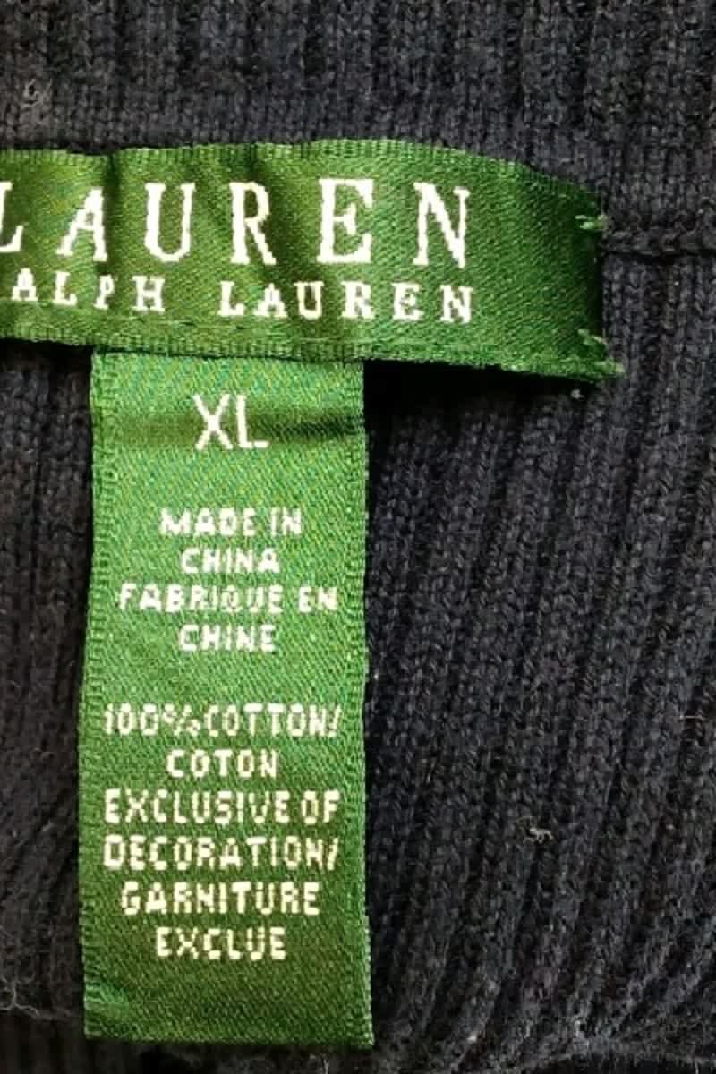 Pull Ralph Lauren Marine en Coton