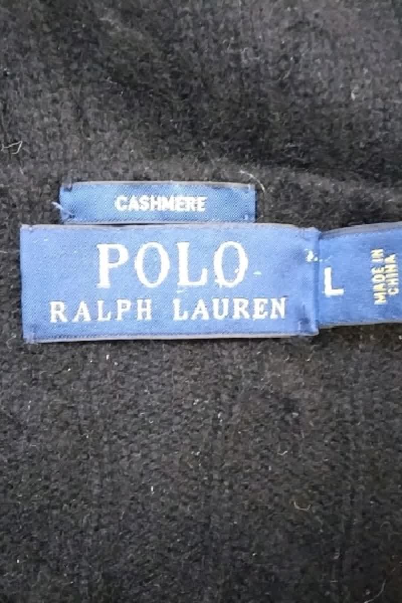 Pull Ralph Lauren Noir en Cachemire