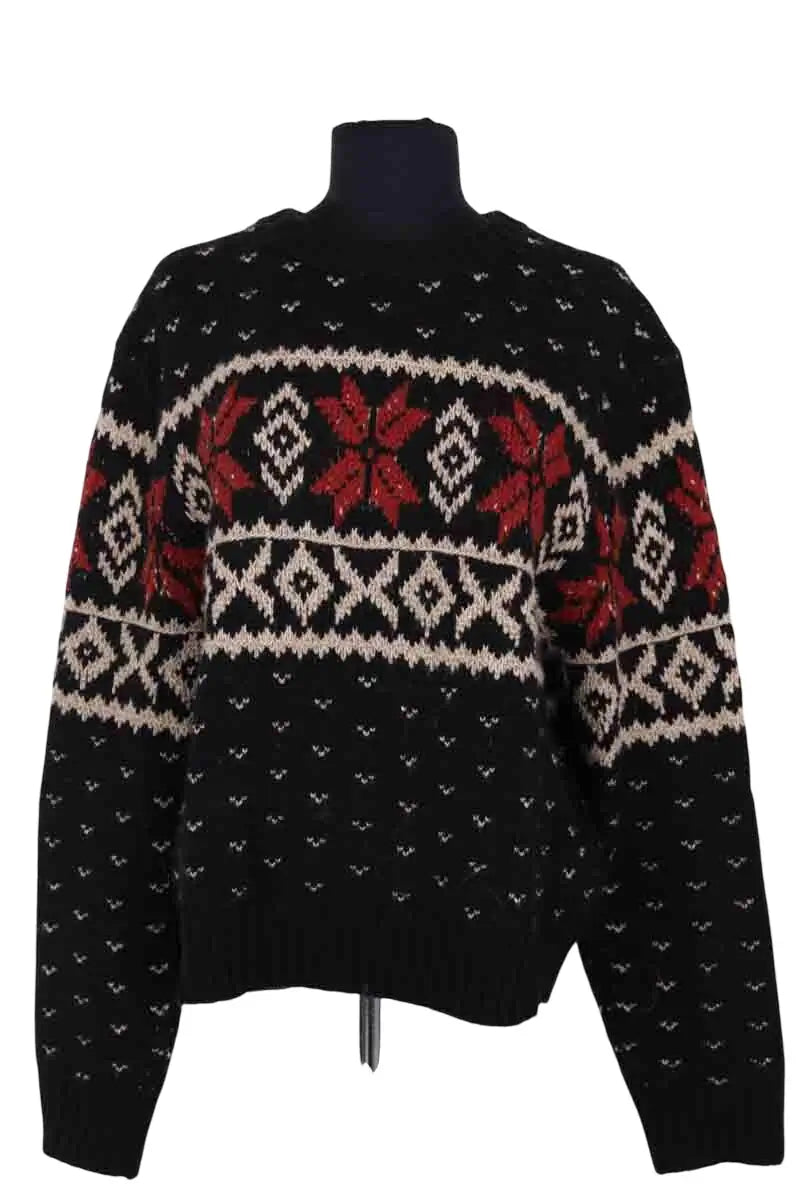 Pull Ralph Lauren Noir en Laine, taille L - Seconde Main