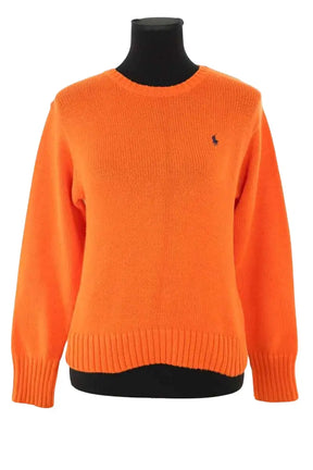 Pull Ralph Lauren Orange en Coton, taille S - Seconde Main