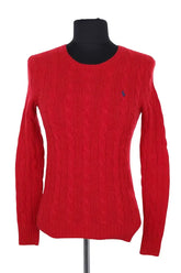 Pull Ralph Lauren Rouge en Cachemire, taille XS - Seconde Main