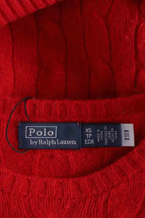 Pull Ralph Lauren Rouge en Cachemire