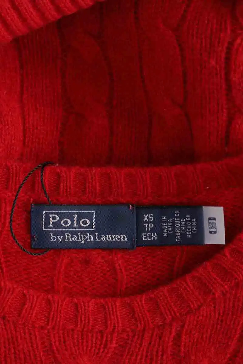 Pull Ralph Lauren Rouge en Cachemire