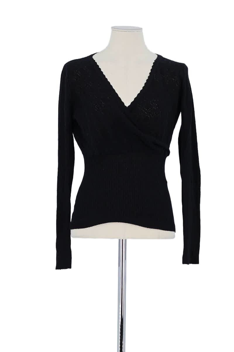 Pull Rouje Noir en Viscose, taille S - Seconde Main
