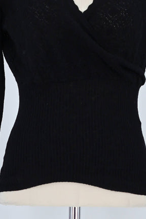 Pull Rouje Noir en Viscose