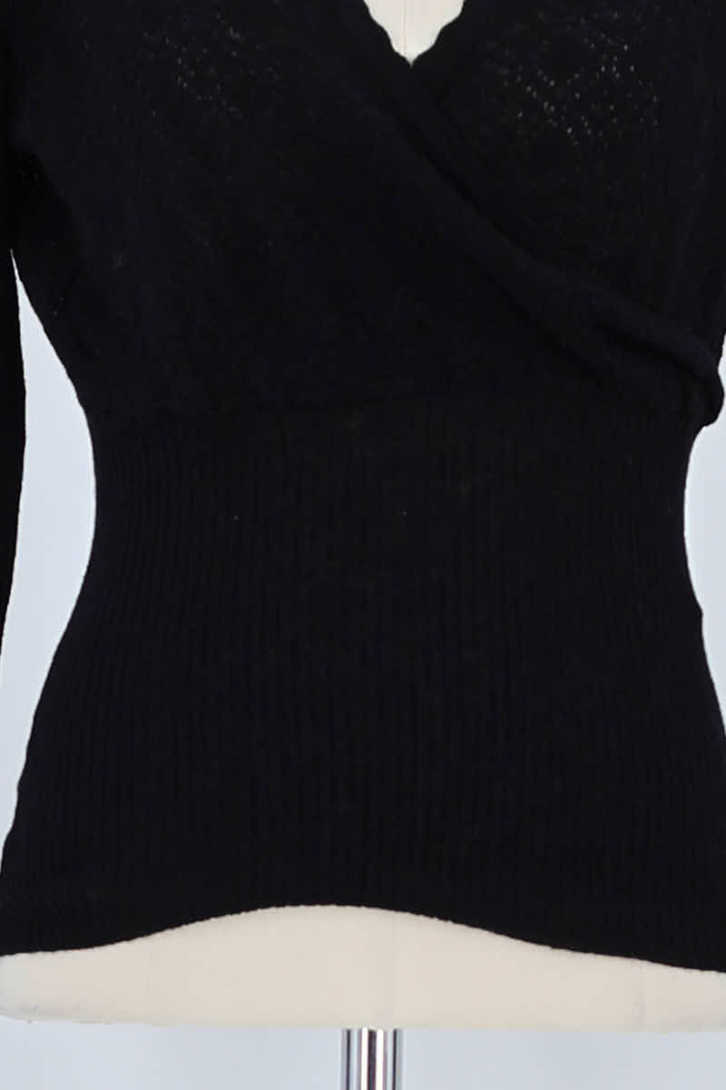 Pull Rouje Noir en Viscose