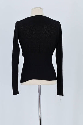 Pull Rouje Noir en Viscose