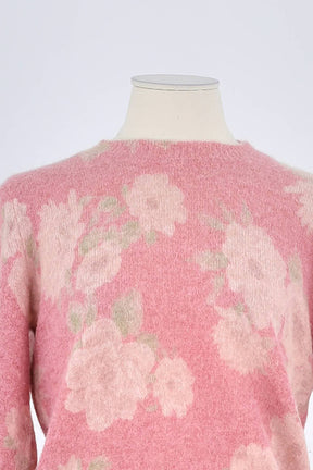 Pull Rouje Rose en Laine