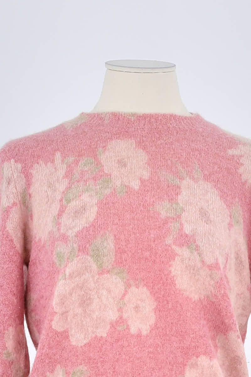 Pull Rouje Rose en Laine