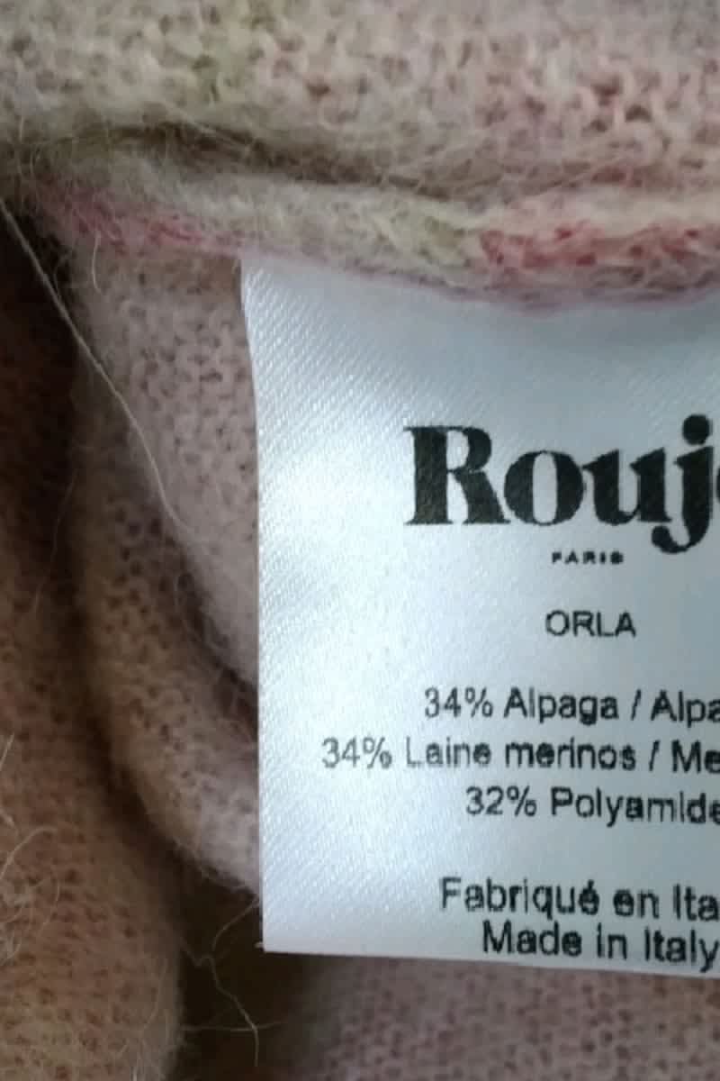 Pull Rouje Rose en Laine
