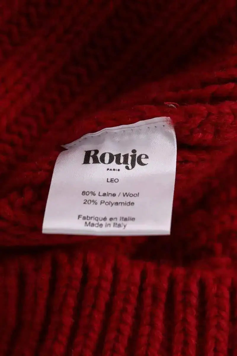 Pull Rouje Rouge en Laine