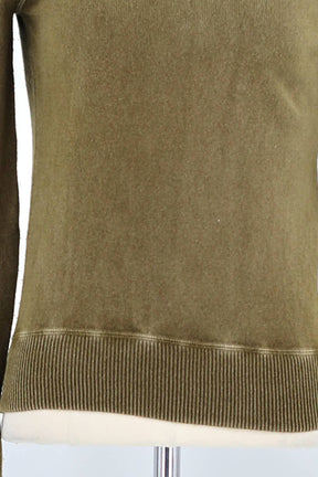 Pull Saint Laurent Kaki en Laine
