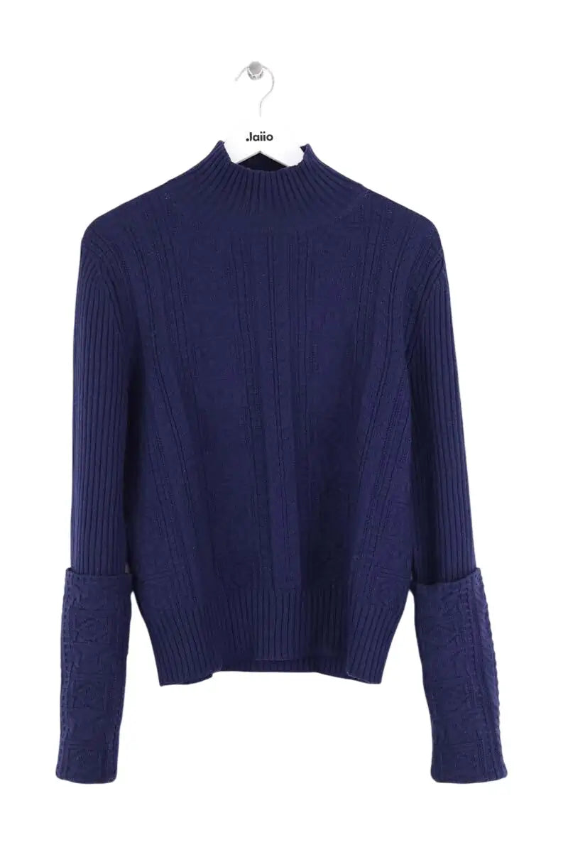 Pull Salvatore Ferragamo Marine en Laine, taille M - Seconde Main
