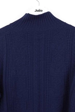 Pull Salvatore Ferragamo Marine en Laine