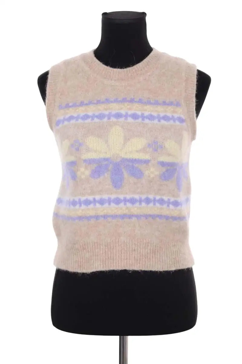 Pull Sandro Beige en Laine, taille S - Seconde Main