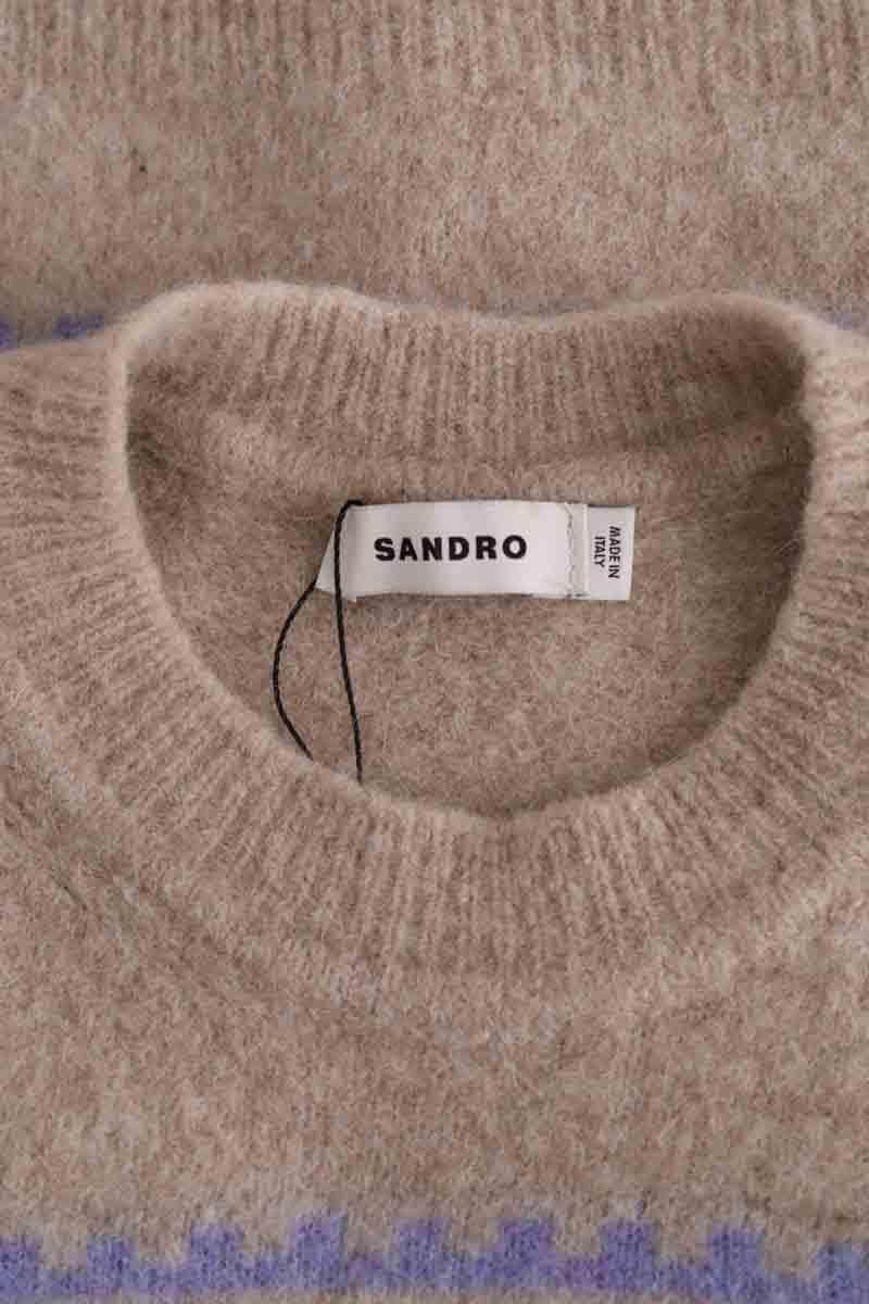 Pull Sandro Beige en Laine