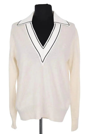 Pull Sandro Beige en Laine, taille XS - Seconde Main