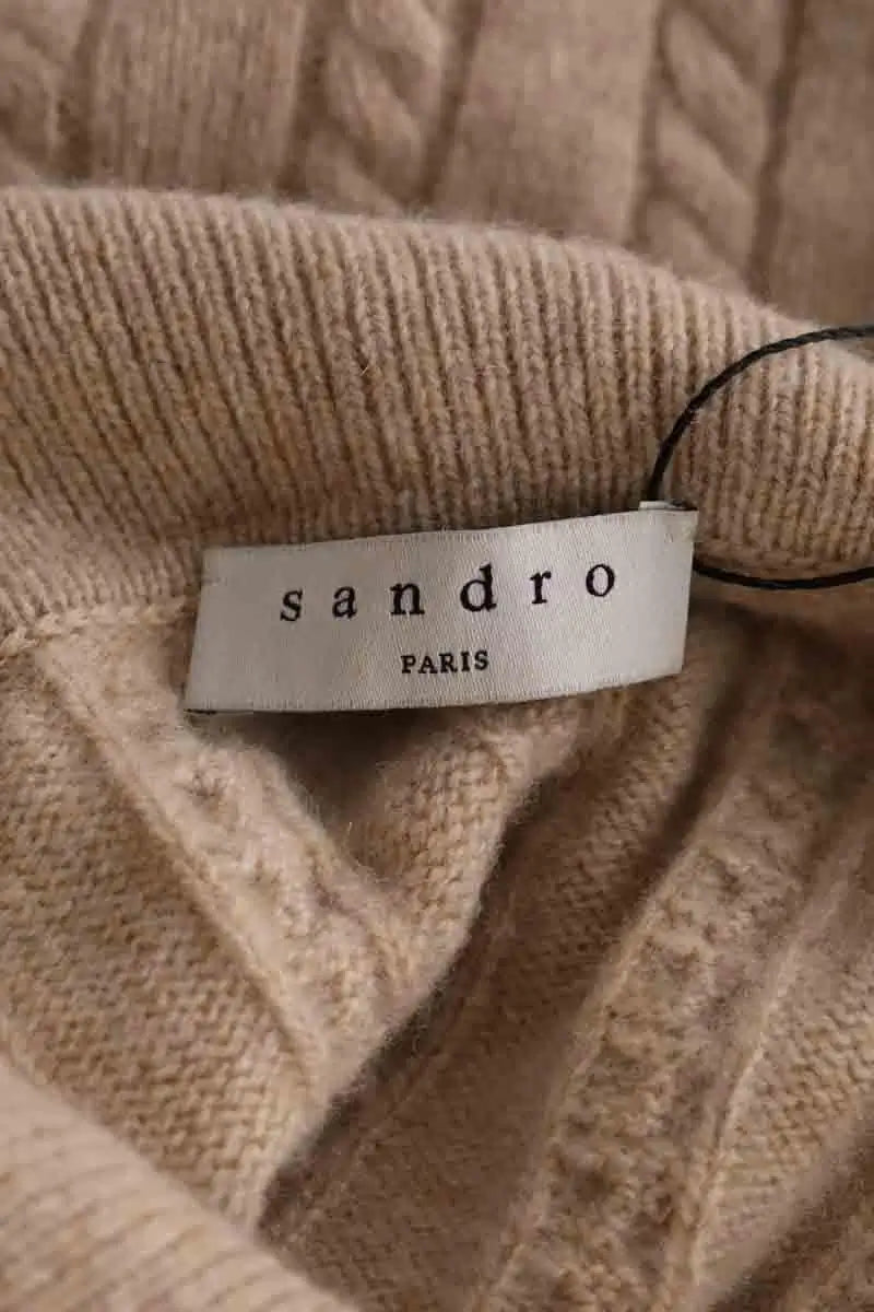 Pull Sandro Beige en Laine