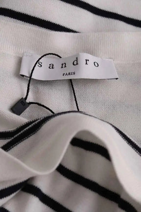 Pull Sandro Blanc en Coton