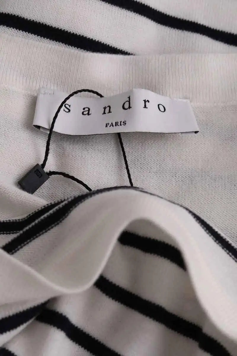 Pull Sandro Blanc en Coton