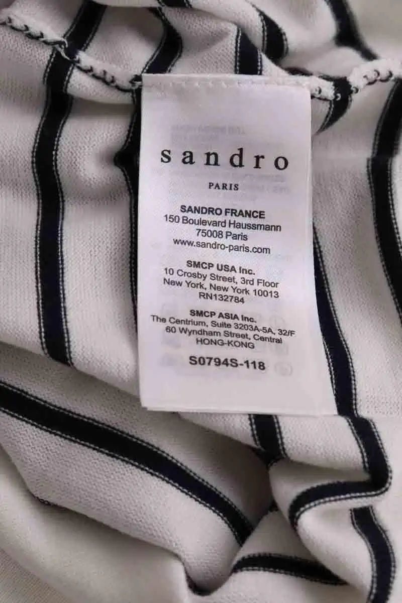 Pull Sandro Blanc en Coton