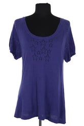 Pull Sandro Bleu en Coton, taille S - Seconde Main