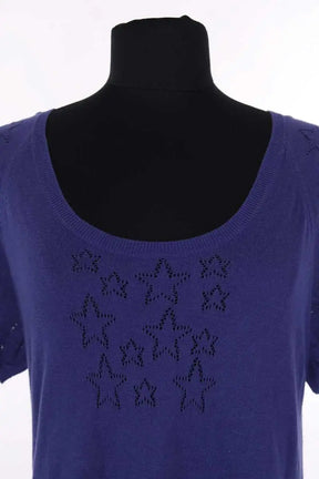 Pull Sandro Bleu en Coton