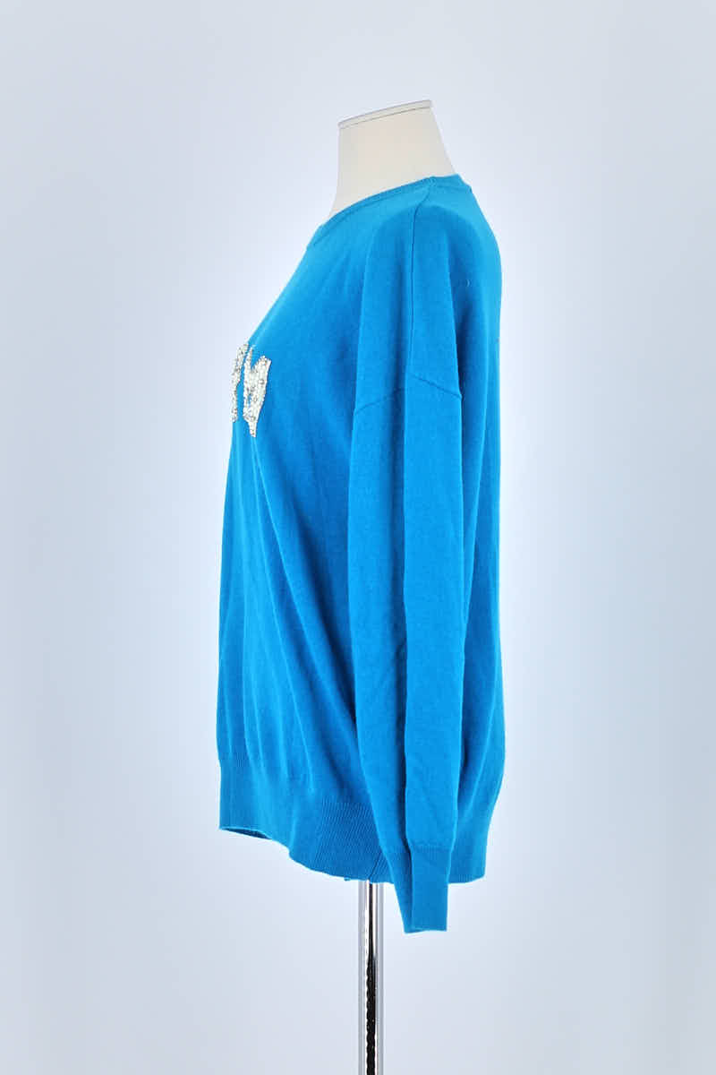 Pull Sandro Bleu en Laine