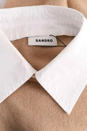 Pull Sandro Camel en Coton