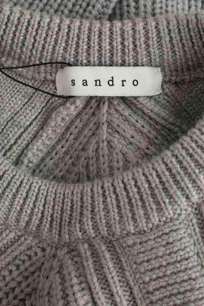 Pull Sandro Gris en Laine