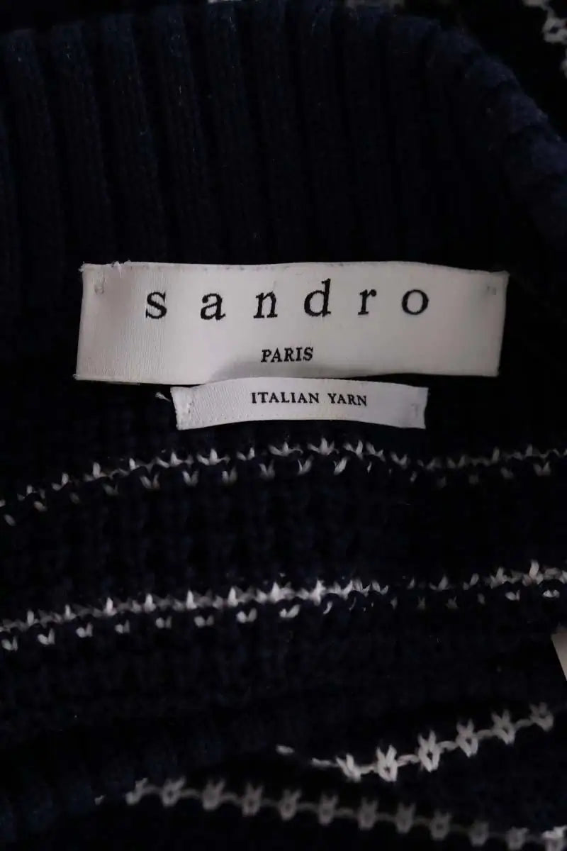 Pull Sandro Marine en Coton