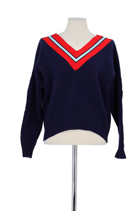 Pull Sandro Marine en Laine, taille XS - Seconde Main