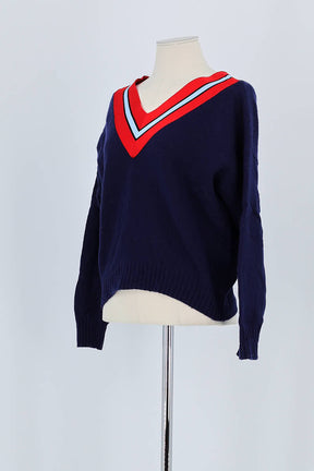 Pull Sandro Marine en Laine