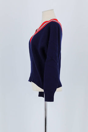 Pull Sandro Marine en Laine